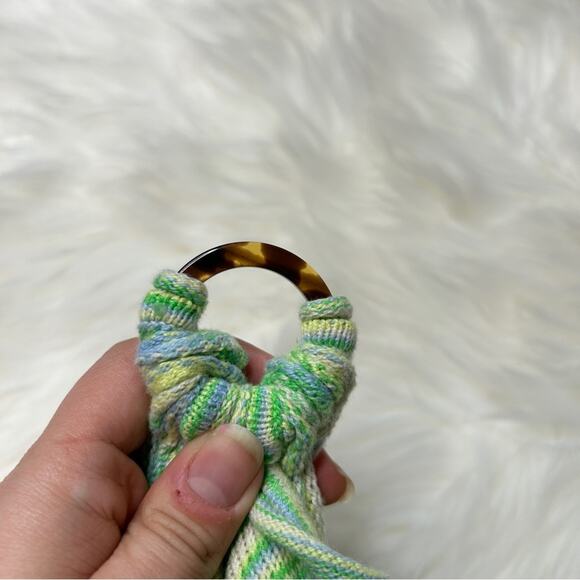 AMERICAN EAGLE Retro Bell Sleeve Knit Crop Top Womens XS Mod Disco Hippie Boho - Picture 4 of 7